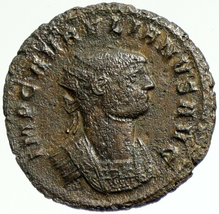 AURELIAN Greeting CONCORDIA 272AD Rare Ancient ANTIQUE OLD Roman Coin i104284