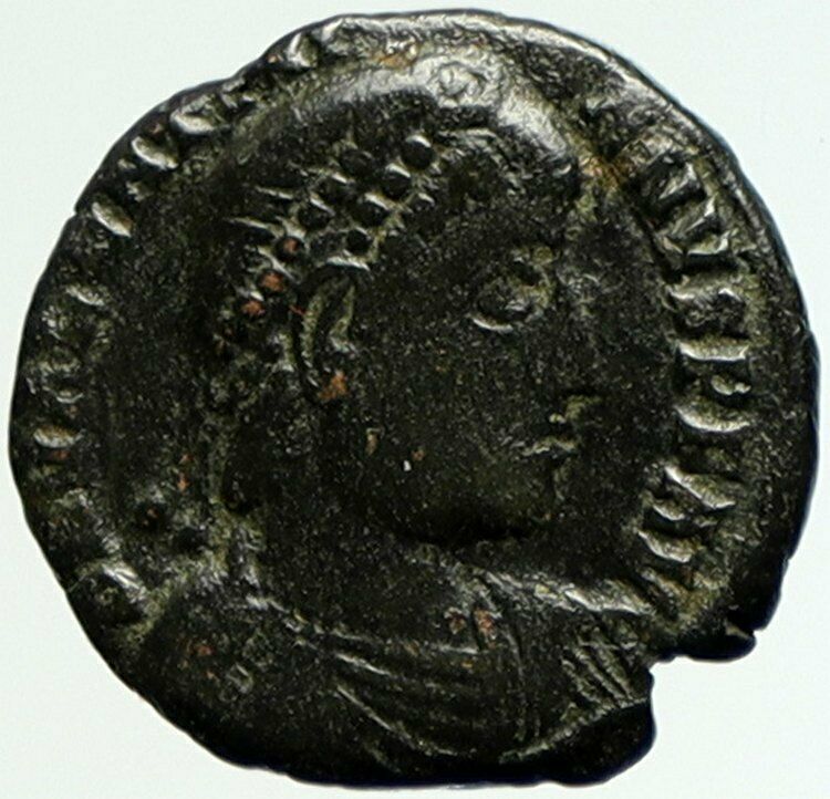 VALENTINIAN I 364AD Heraclea Authentic Ancient Roman Coin VICTORY ANGEL i104361