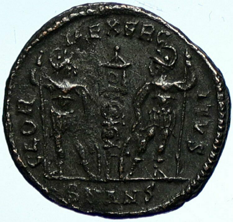 CONSTANTINE II son of the Great Ancient Roman Coin LEGION WAR SOLDIERS i100988