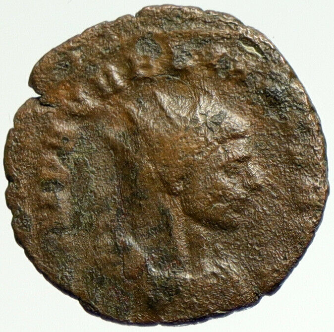 AURELIAN Authentic Ancient 272AD Orignal Genuine Roman Coin GLOBE SPEAR i104285