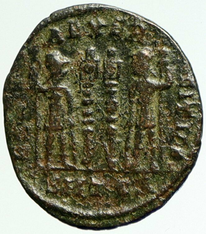 CONSTANTINE I the GREAT Authentic Ancient 333AD Roman Coin w SOLDIERS i104356