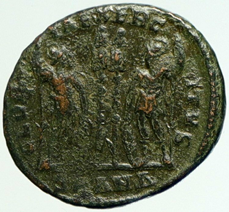 CONSTANTINE I the Great Authentic Ancient Roman Coin WAR LEGION SOLDIERS i104354