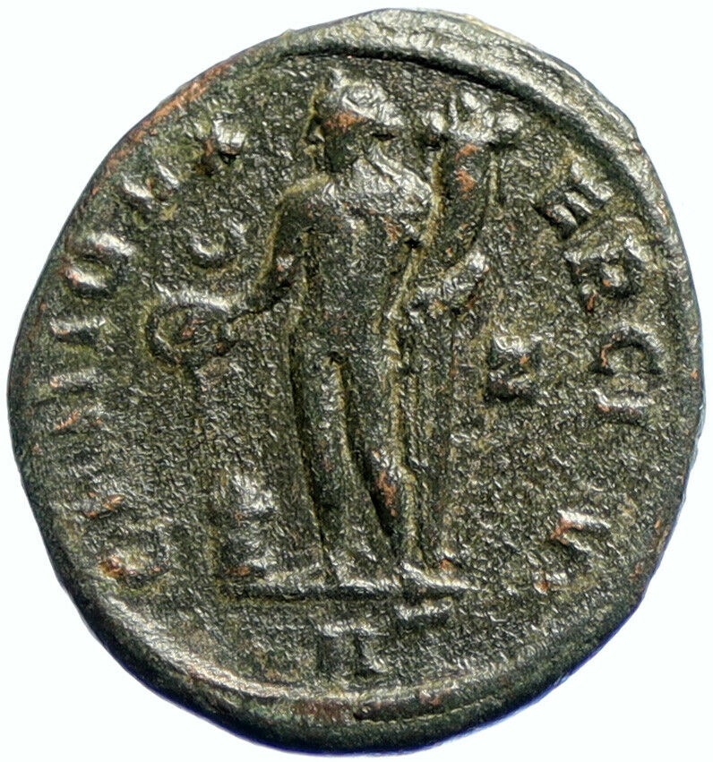 MAXIMINUS II DAIA Authentic Ancient 310AD Antique OLD Roman Coin GENIUS i103701