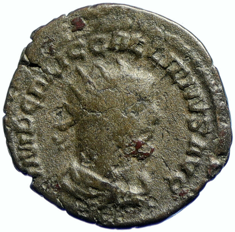 GALLIENUS Son of Valerian I ANTIOCH Ancient Roman Coin VICTORY ANGELS i103693