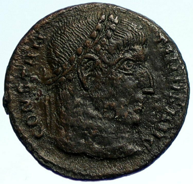 CONSTANTINE I the Great Authentic Ancient THESSALONICA Roman Coin VOT XX i103692