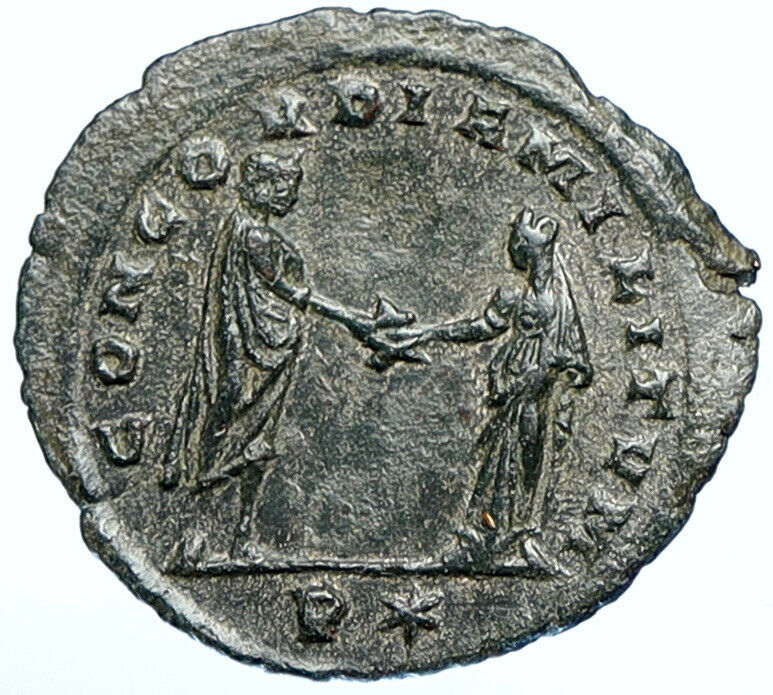 AURELIAN Greeting CONCORDIA 272AD Rare Ancient ANTIQUE OLD Roman Coin i104289