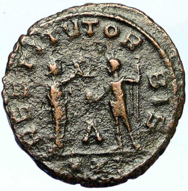 PROBUS Authentic Ancient Original OLD Genuine Roman Coin PRESENTED GLOBE i102786