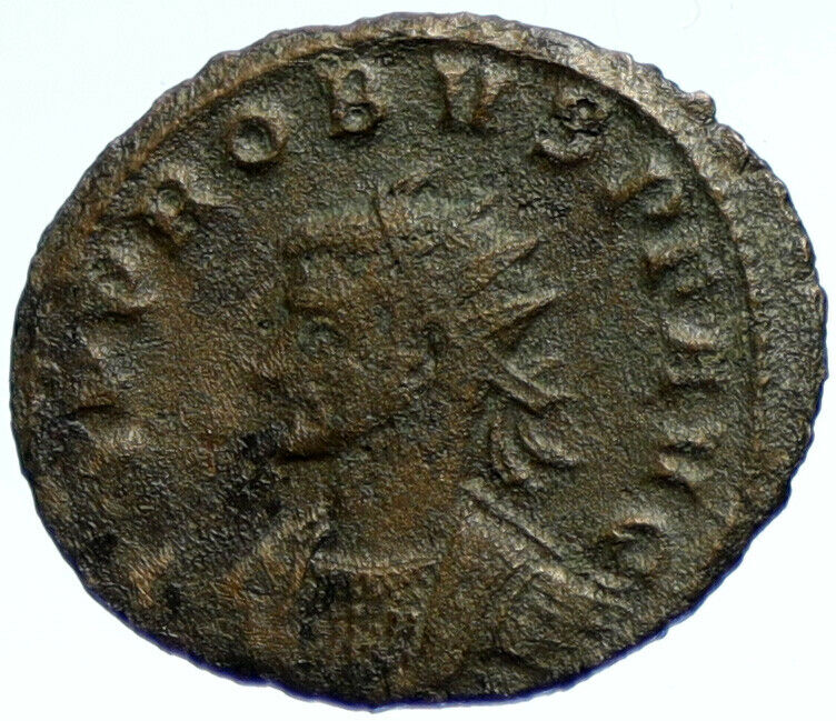 PROBUS Authentic Ancient Original 278AD Siscia Old Roman Coin w LAETITIA i103798