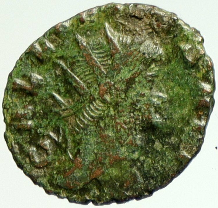 GALLIENUS Son of Valerian I Authentic Ancient OLD Roman Coin w Fortuna i104313