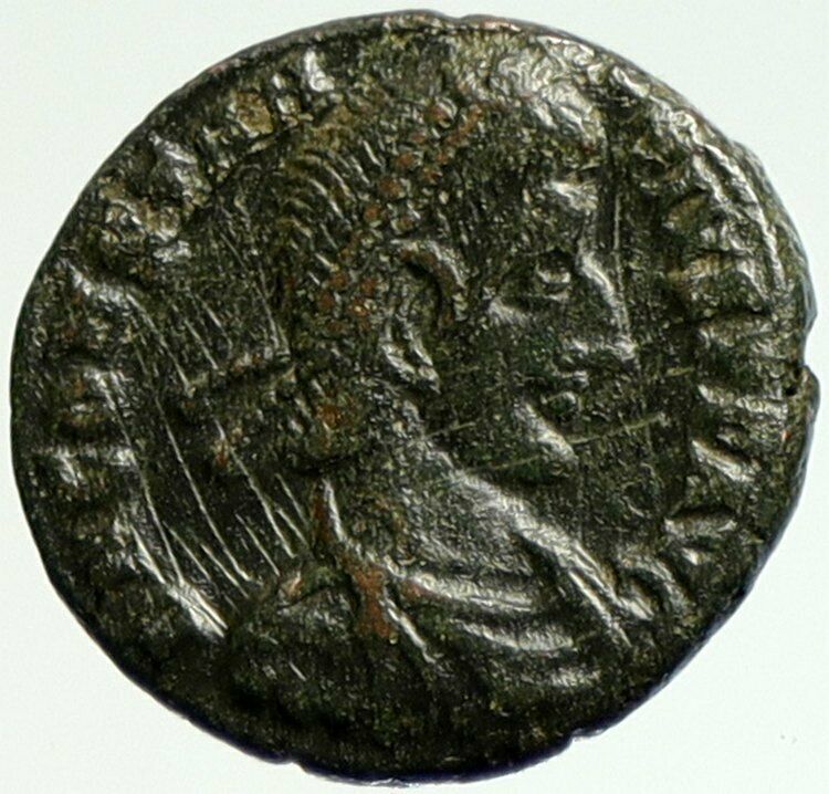 CONSTANTIUS II Siscia Ancient OLD Roman Coin HORSEMAN SPEARED WAR BATTLE i104311