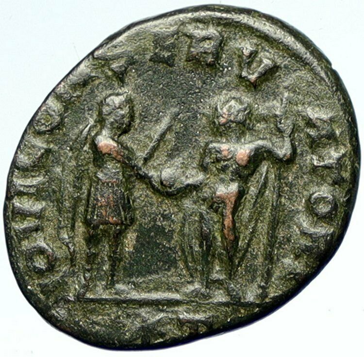 AURELIAN Authentic Ancient Orignal Genuine OLD Roman Coin GLOBE of ZEUS i103391