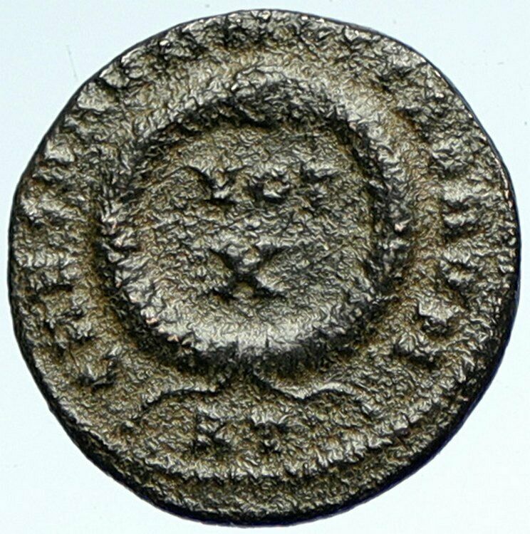 CONSTANTINE II the Great's son 321AD Ancient Authentic Roman Coin Wreath i103393