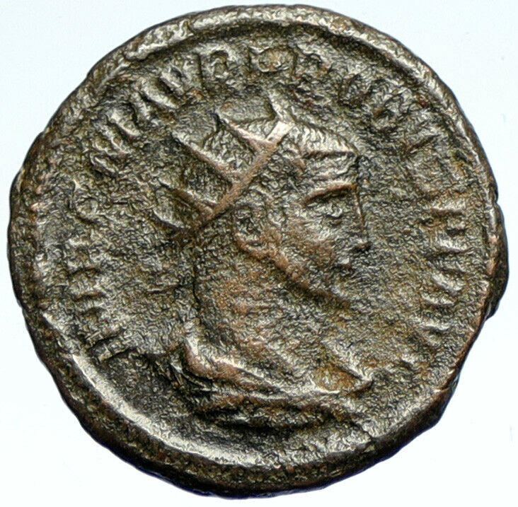 PROBUS Authentic Ancient Original OLD Genuine Roman Coin PRESENTED GLOBE i103381