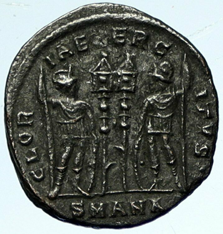 CONSTANTINE I the Great Authentic Ancient Roman Coin WAR LEGION SOLDIERS i103414