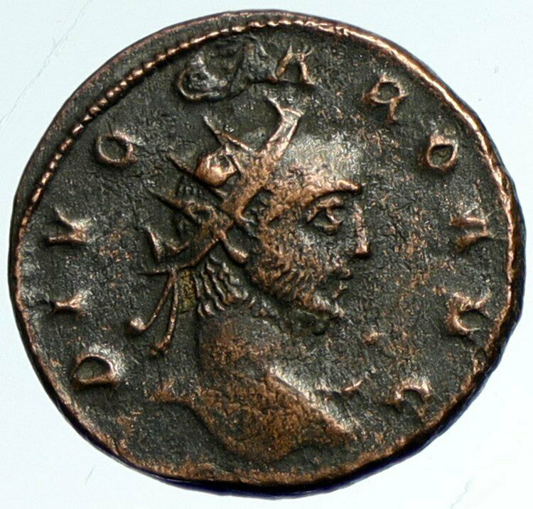 Divus CARUS Consecration Issue 284AD Authentic Ancient Roman Con w ALTAR i103275