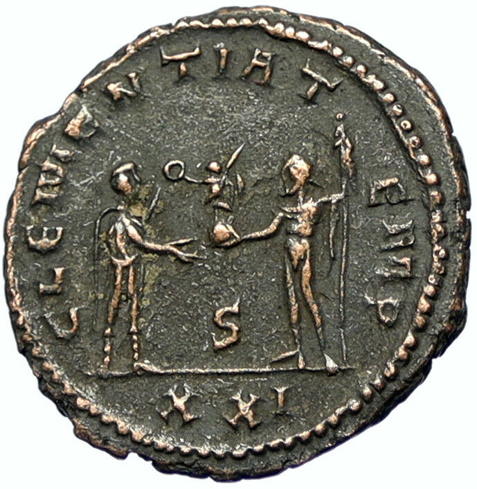 MAXIMIAN Authentic Ancient 293AD Genuine Roman Coin ZEUS GLOBAL VICTORY i102870