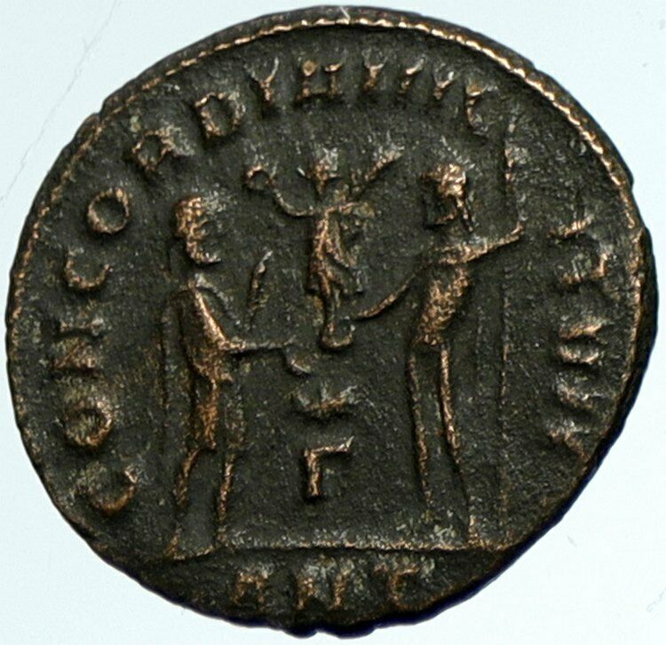 DIOCLETIAN Antioch Ancient Old Roman Coin ZEUS GLOBAL VICTORY to EMPEROR i103276