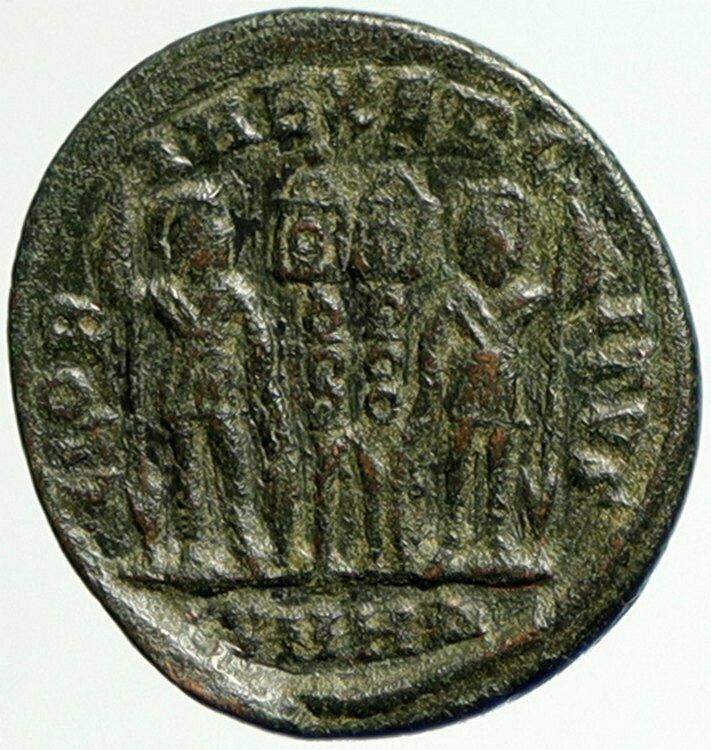 CONSTANTINE I the Great Authentic Ancient Roman Coin WAR LEGION SOLDIERS i104378