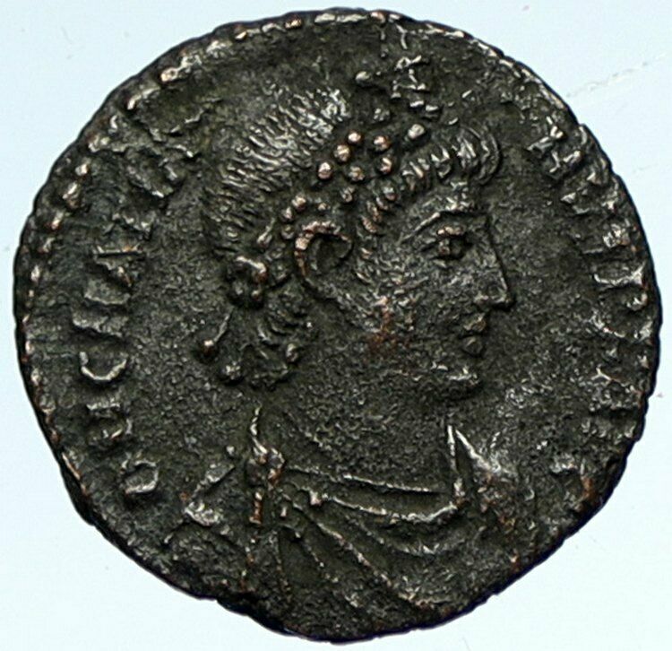 GRATIAN 378AD Antioch Authentic ANCIENT Roman Coin City Goddess ROMA i103411