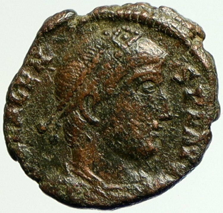 VALENS Ancient OLD 364 AD Authentic Roman Empire CHRISTIAN CHI-RO Coin i104382