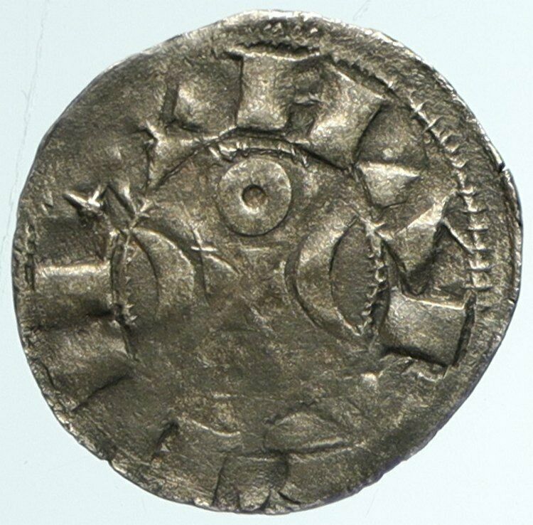 c.1100AD FRANCE County of LA MARCHE Vintage Silver Denier Medieval Coin i103296