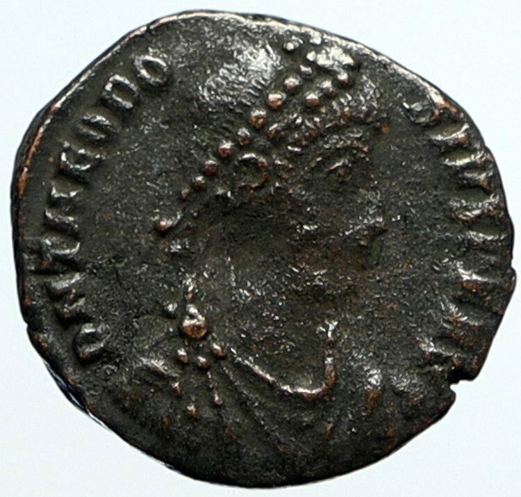 THEODOSIUS I the GREAT 379AD Antique Ancient Roman Coin Constantinopolis i104493