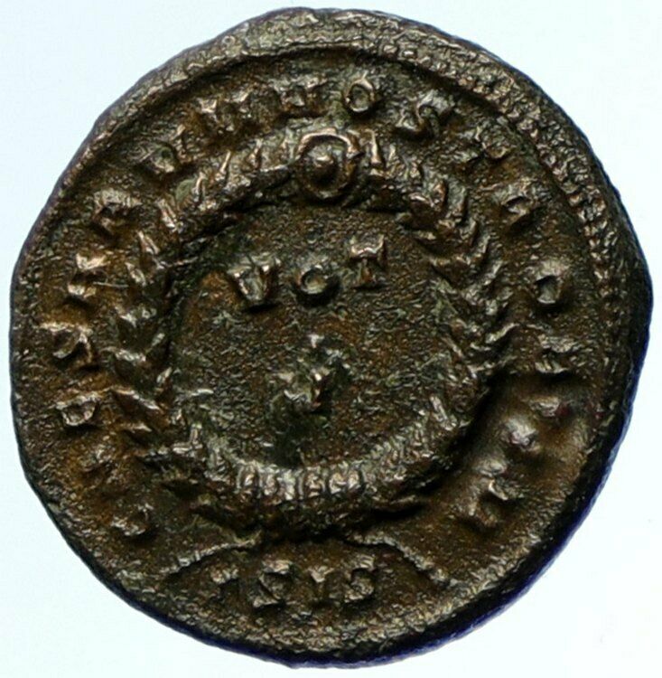 CRISPUS Authentic Ancient 320AD Siscia Genuine Original Roman Coin VOT i103837