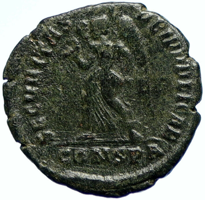 VALENTINIAN I Authentic Ancient 364AD OLD Roman Coin VICTORY ANGEL i103728