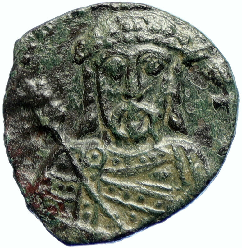 ROMANUS I Ancient Authentic CONSTANTINOPLE c.920AD Byzantine Follis Coin i103730