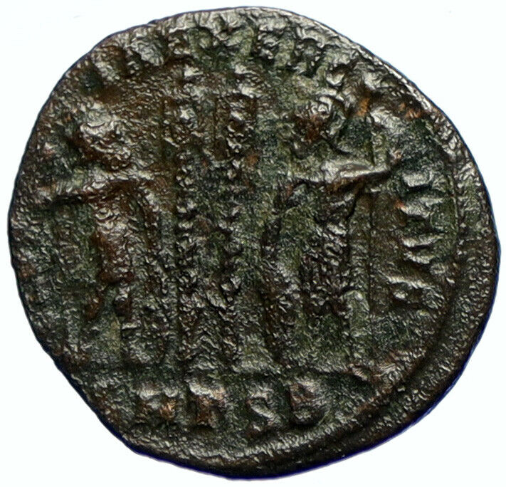 CONSTANTINE II Jr SON of GREAT Ancient Roman Coin WAR LEGION SOLDIERS i103741