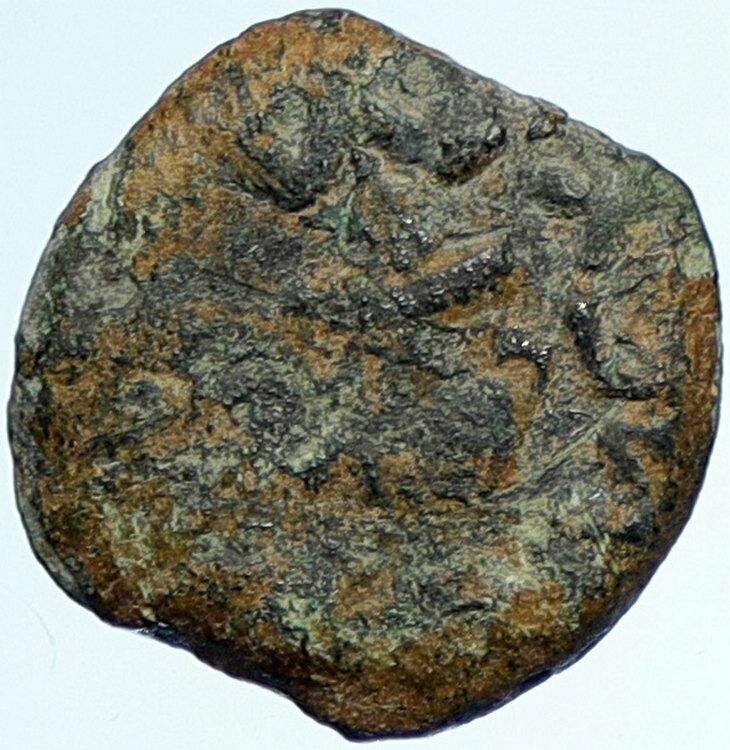 Authentic Ancient JEWISH WAR v ROMAN 68AD Yr3 JERUSALEM Old Coin AMPHORA i107013