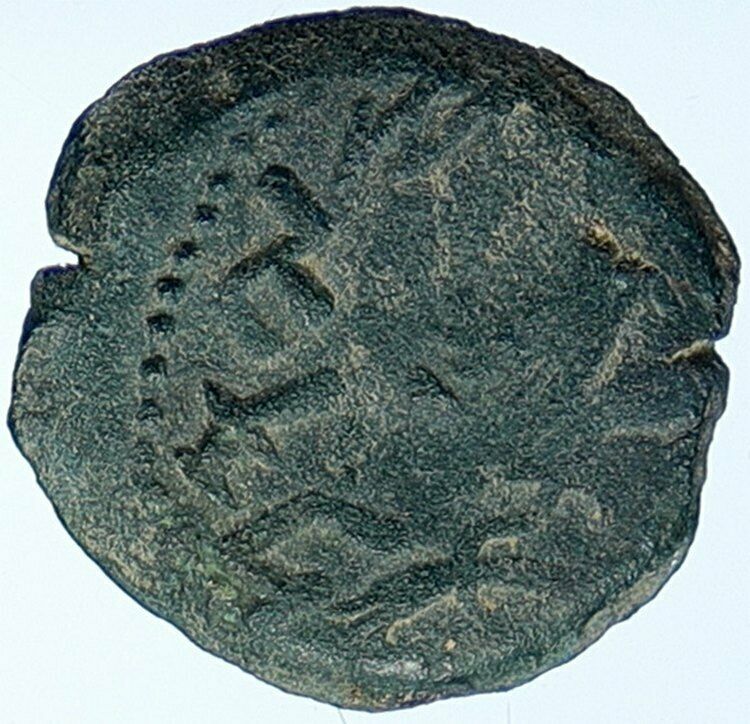 Authentic Ancient JEWISH WAR v ROMAN 68AD Yr3 JERUSALEM Old Coin AMPHORA i107031