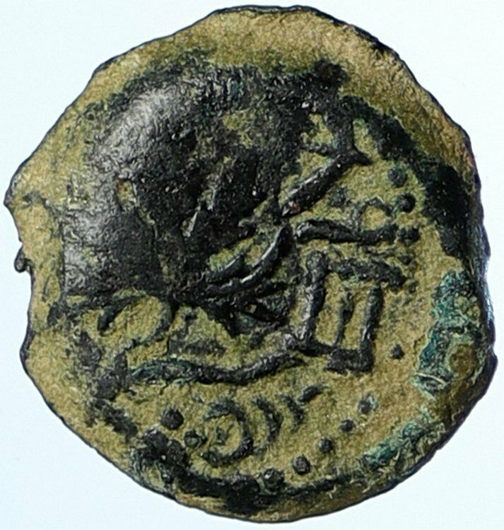 Authentic Ancient JEWISH WAR v ROMAN 68AD Yr3 JERUSALEM Old Coin AMPHORA i107009