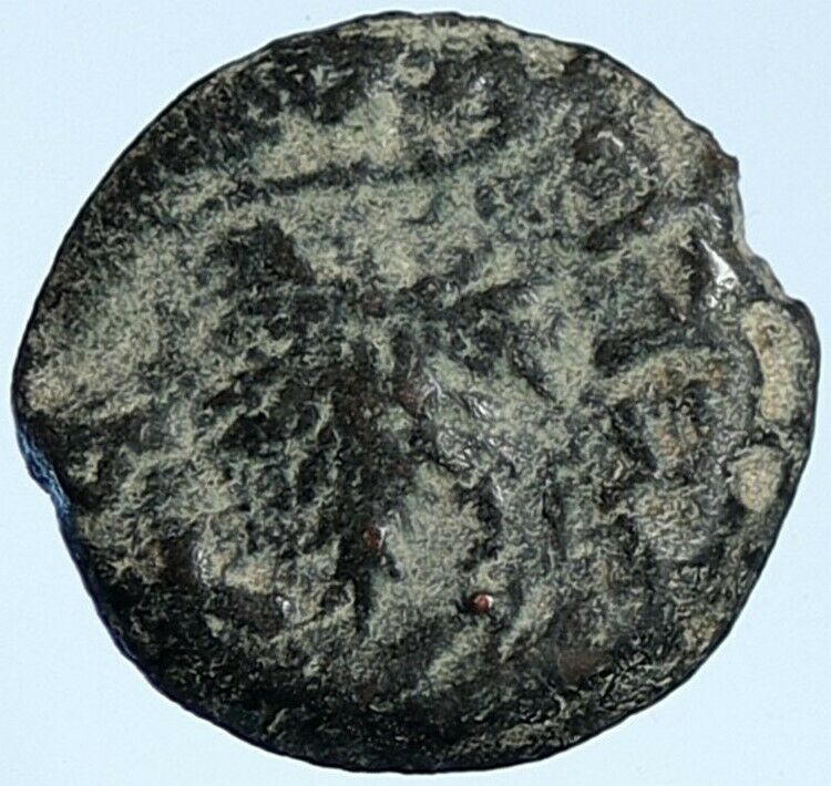 Authentic Ancient JEWISH WAR v ROMANS Yr 2 Historical Old JERUSALEM Coin i107161