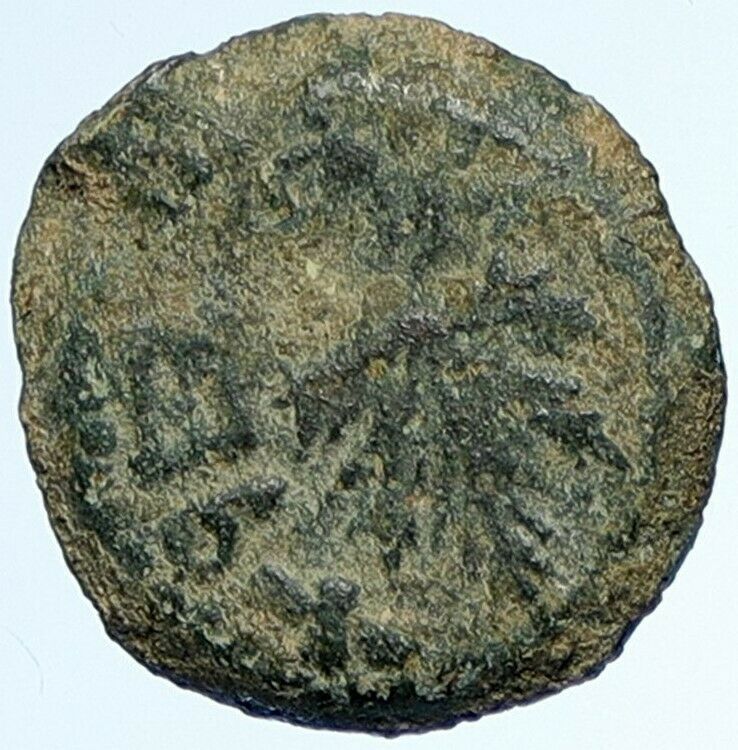 Authentic Ancient JEWISH WAR v ROMANS Yr 2 Historical Old JERUSALEM Coin i107059