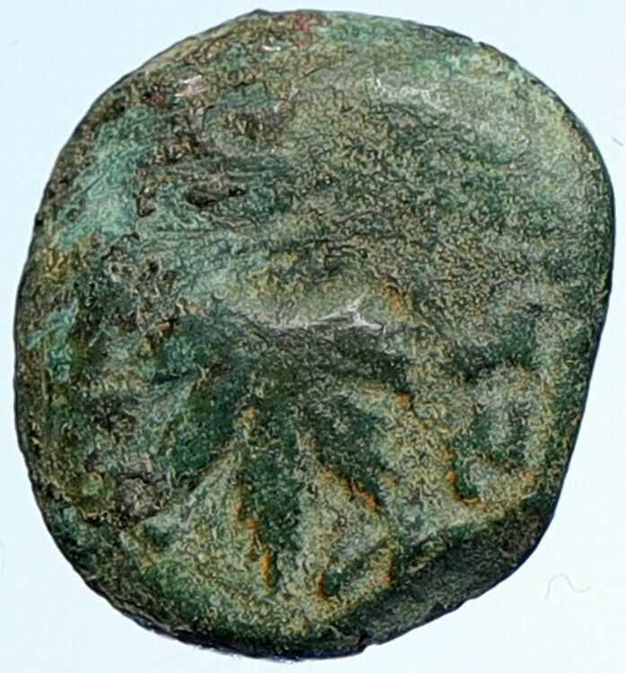 Authentic Ancient JEWISH WAR v ROMANS Yr 2 Historical Old JERUSALEM Coin i107068