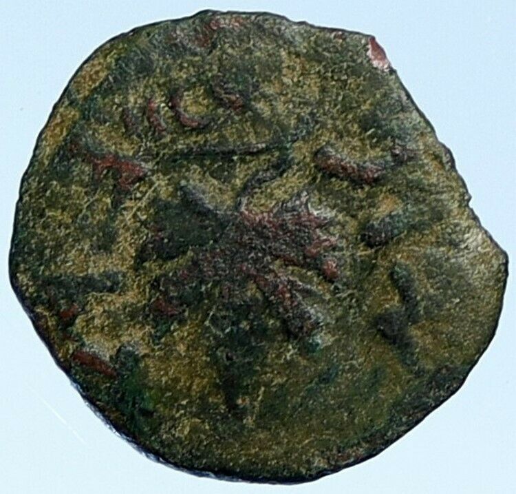 Authentic Ancient JEWISH WAR v ROMANS Yr 2 Historical Old JERUSALEM Coin i107122