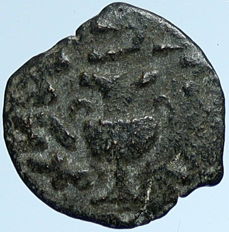 Authentic Ancient JEWISH WAR v ROMANS Yr 2 Historical Old JERUSALEM Coin i107145