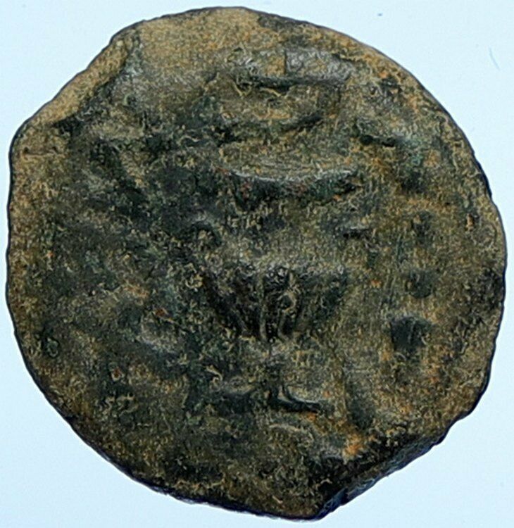 Authentic Ancient JEWISH WAR v ROMANS Yr 2 Historical Old JERUSALEM Coin i107179