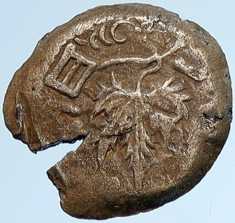 Authentic Ancient JEWISH WAR v ROMANS Yr 2 Historical Old JERUSALEM Coin i107157