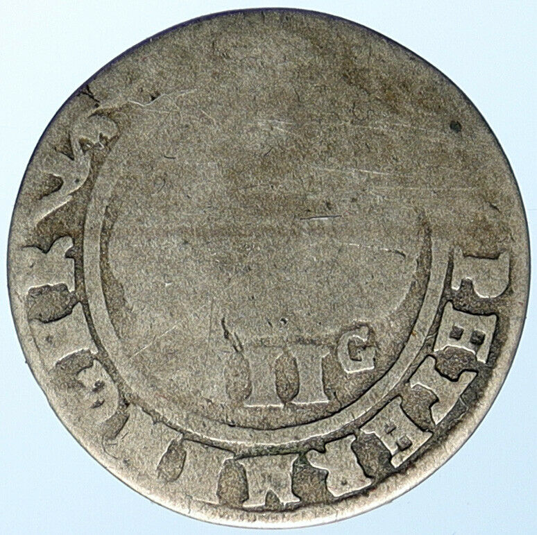 1708 ARCHBISHOPRIC TRIER German States ORSBECK Silver 3 Petermenger Coin i107482