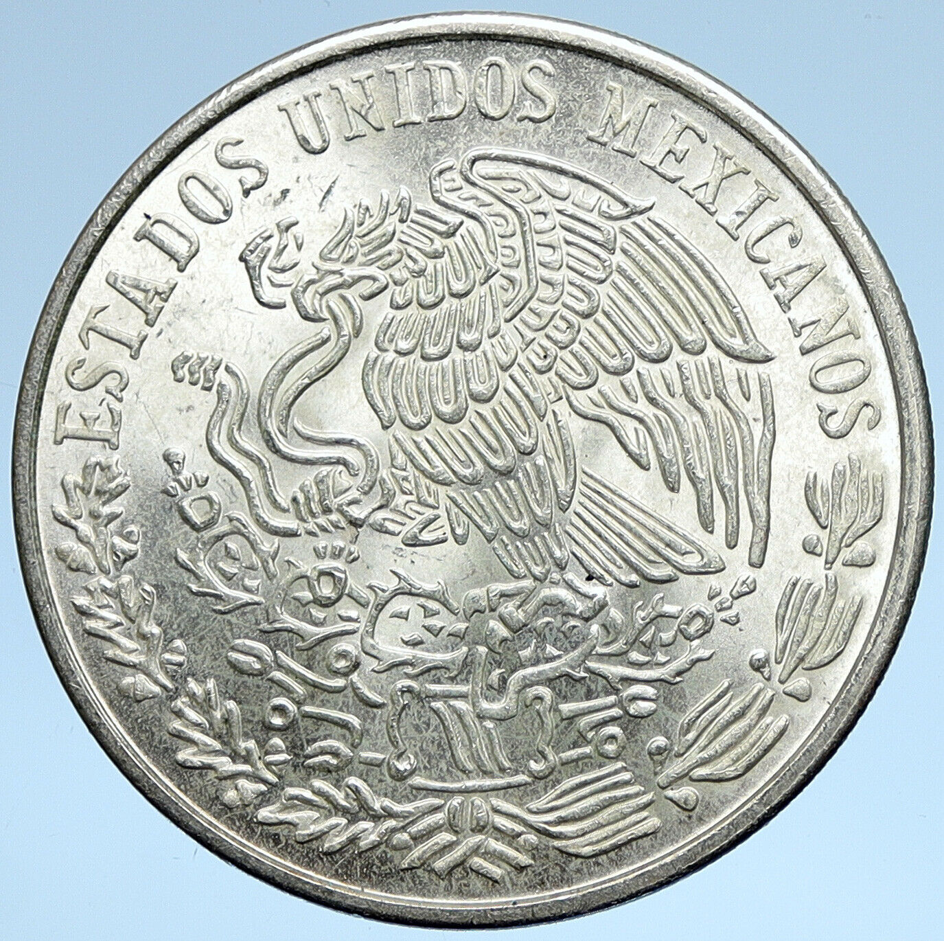 1977 Mexican Independence HERO Jose Maria Morelos Silver 100 Peso Coin i107485