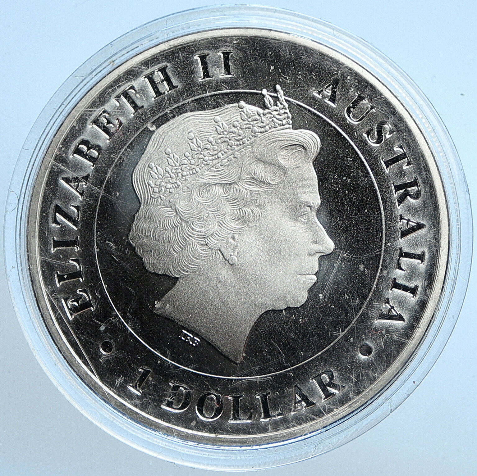 2015 AUSTRALIA UK Queen Elizabeth II Kangaroo PRF Silver 1OZ Dollar Coin i107804