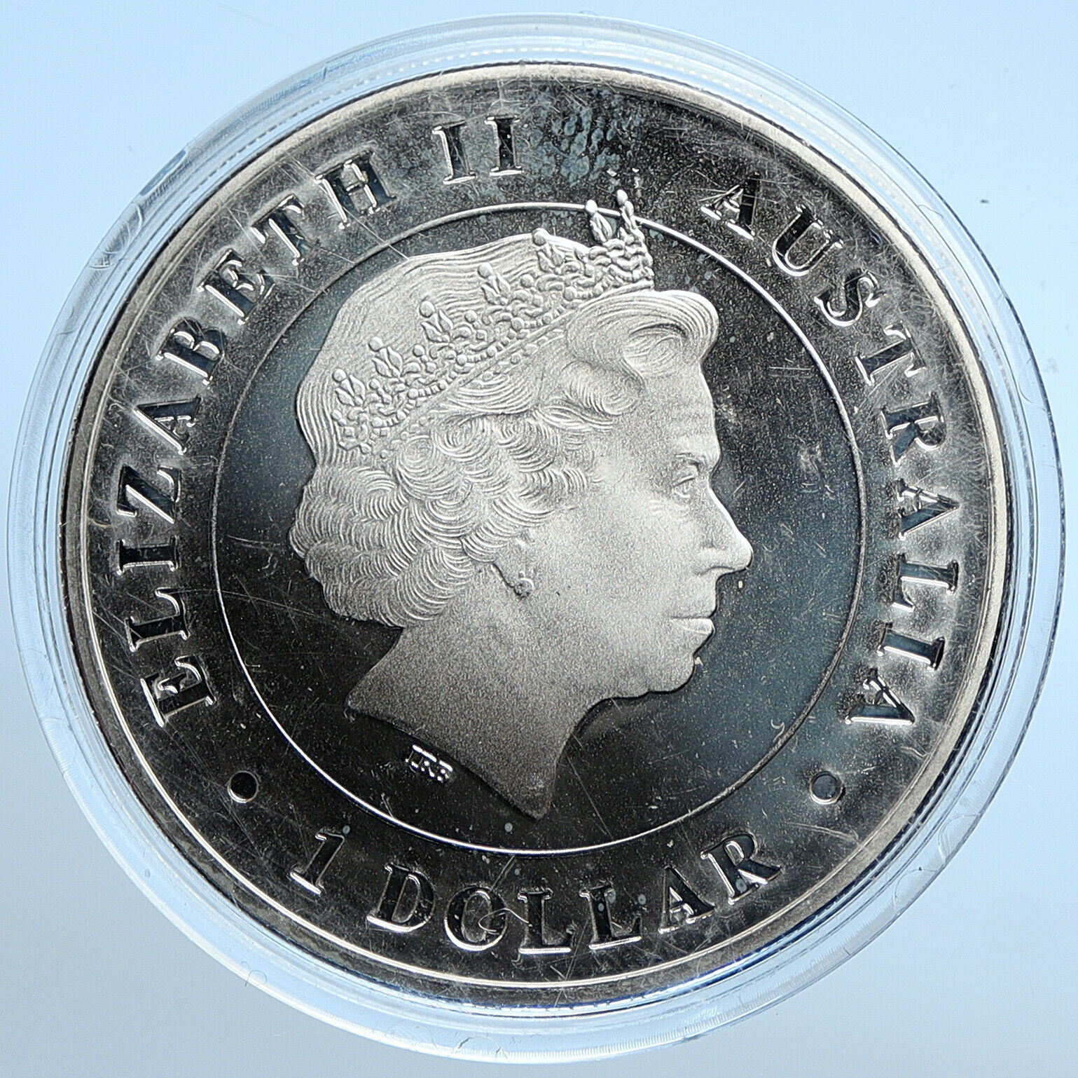 2015 AUSTRALIA UK Queen Elizabeth II Kangaroo PRF Silver 1OZ Dollar Coin i107803