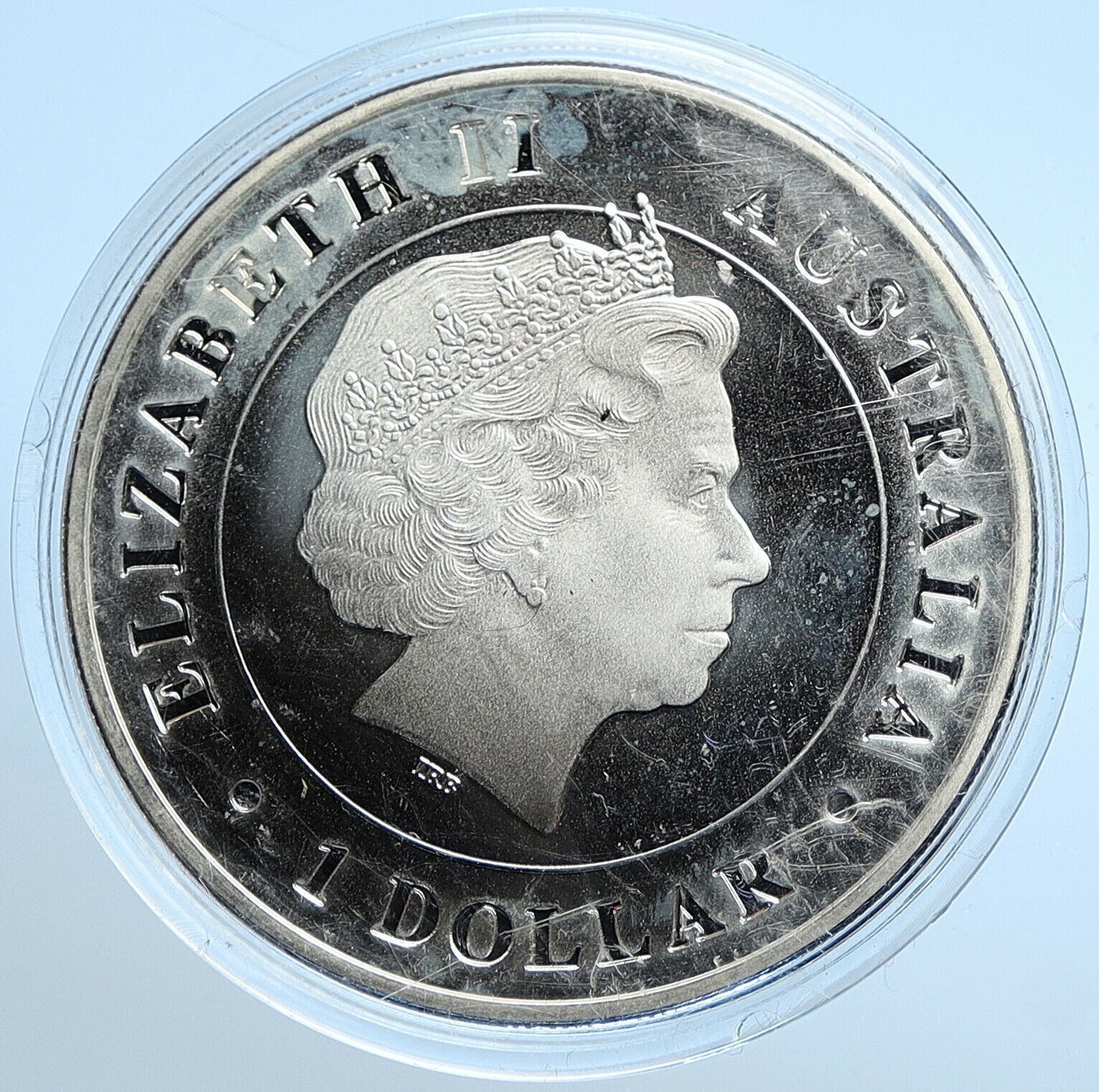 2015 AUSTRALIA UK Queen Elizabeth II Kangaroo PRF Silver 1OZ Dollar Coin i107805