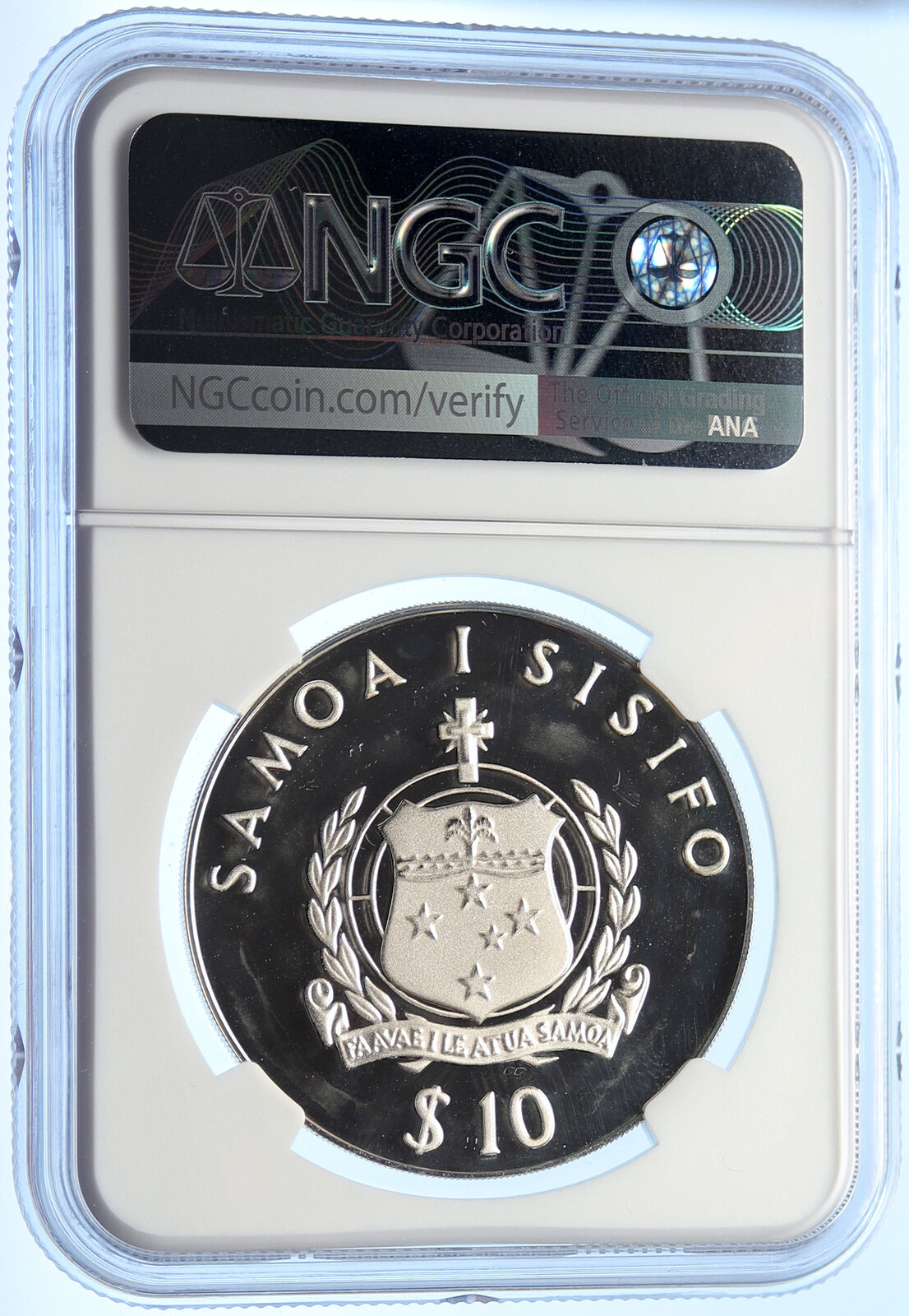 1981 SAMOA UK Prince Charles Diana ROYAL WEDDING PF Silver $10 Coin NGC i106350