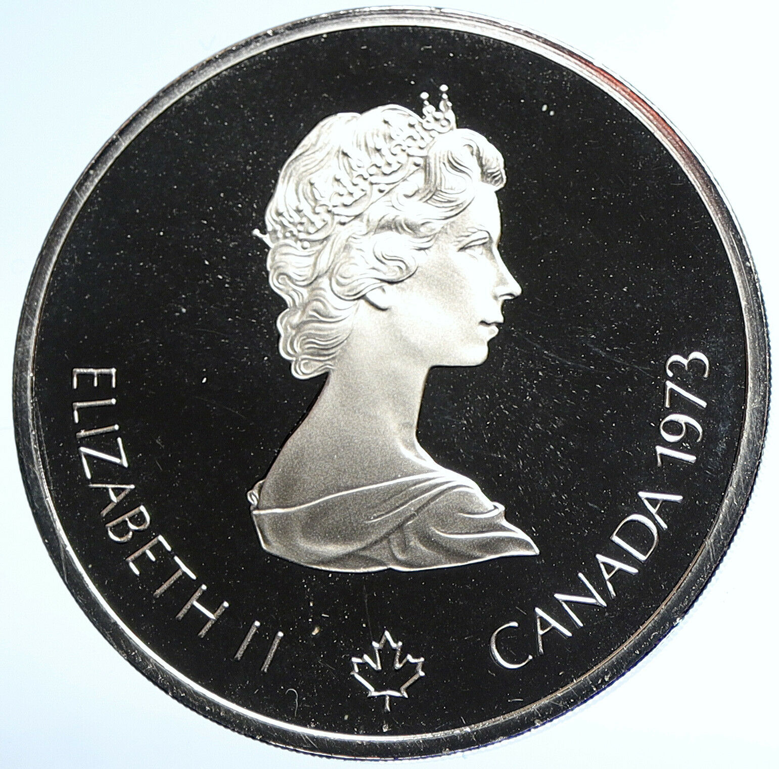 1973 CANADA Elizabeth II Olympics Montreal City Proof Silver $10 Coin i107825