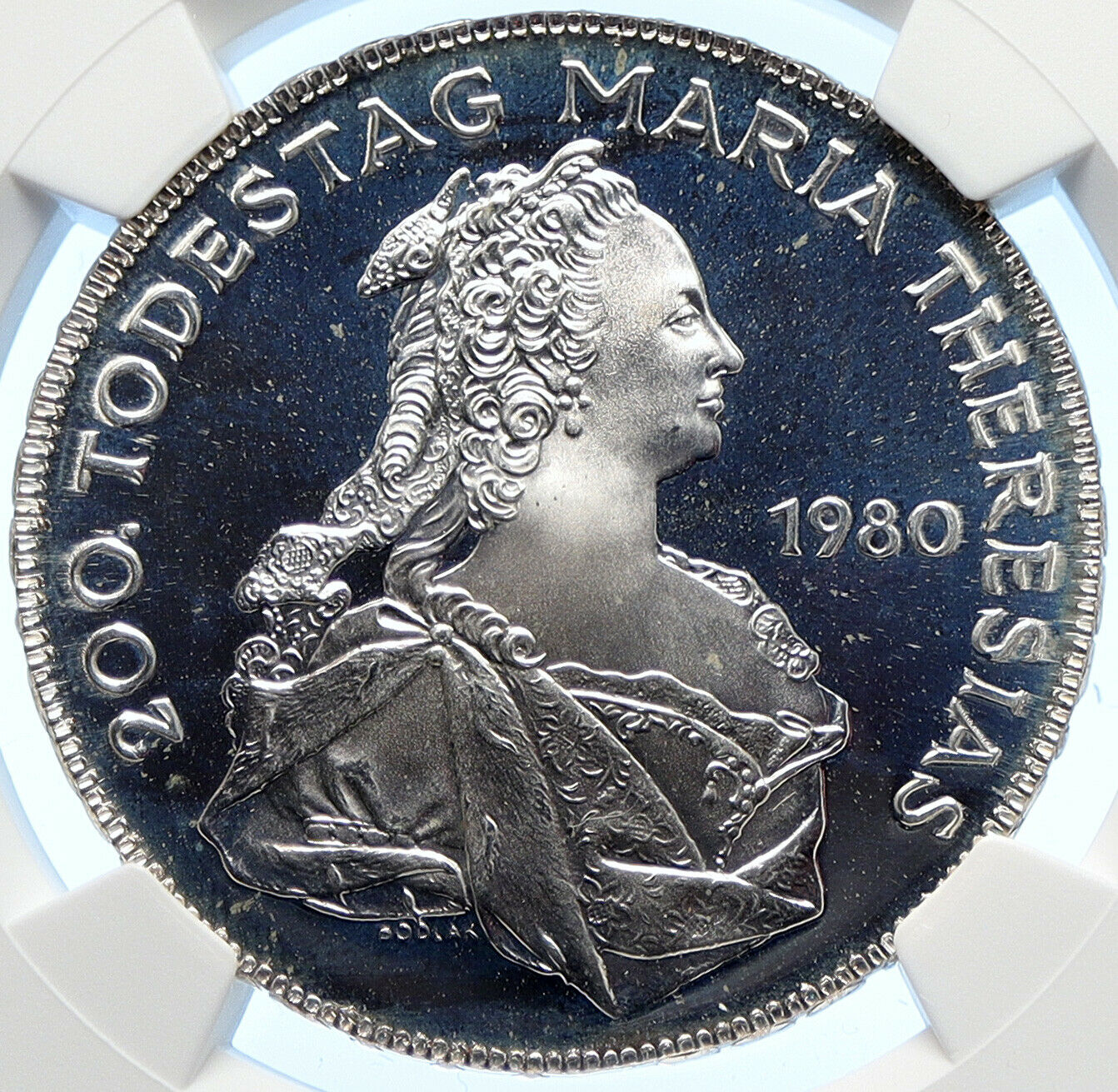 1980 AUSTRIA Queen Maria Theresa VINTAGE 500 Schilling Austrian NGC Coin i106396