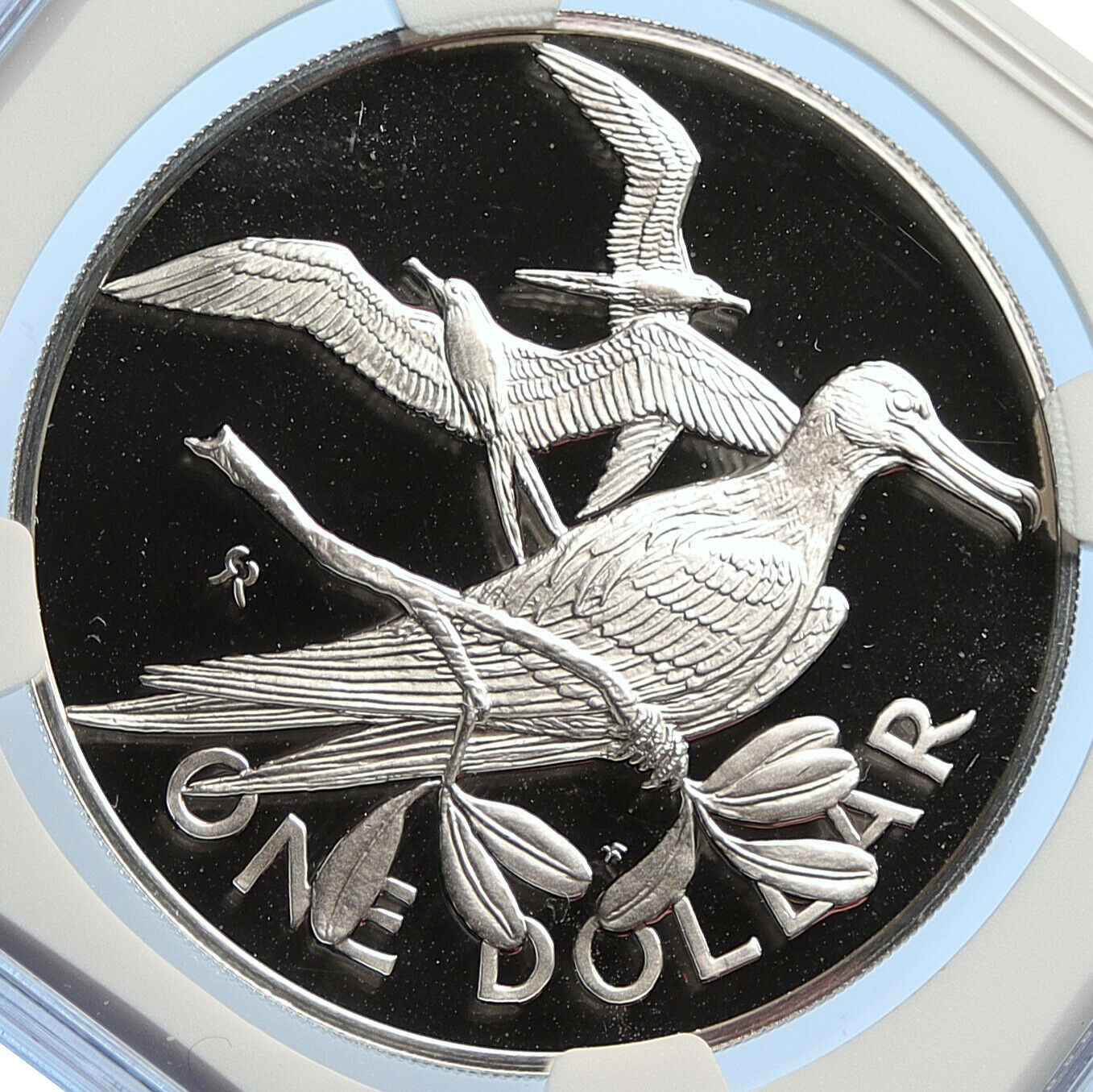 1975 British Virgin Islands UK Elizabeth II BIRD Proof Silver Coin NGC i106421