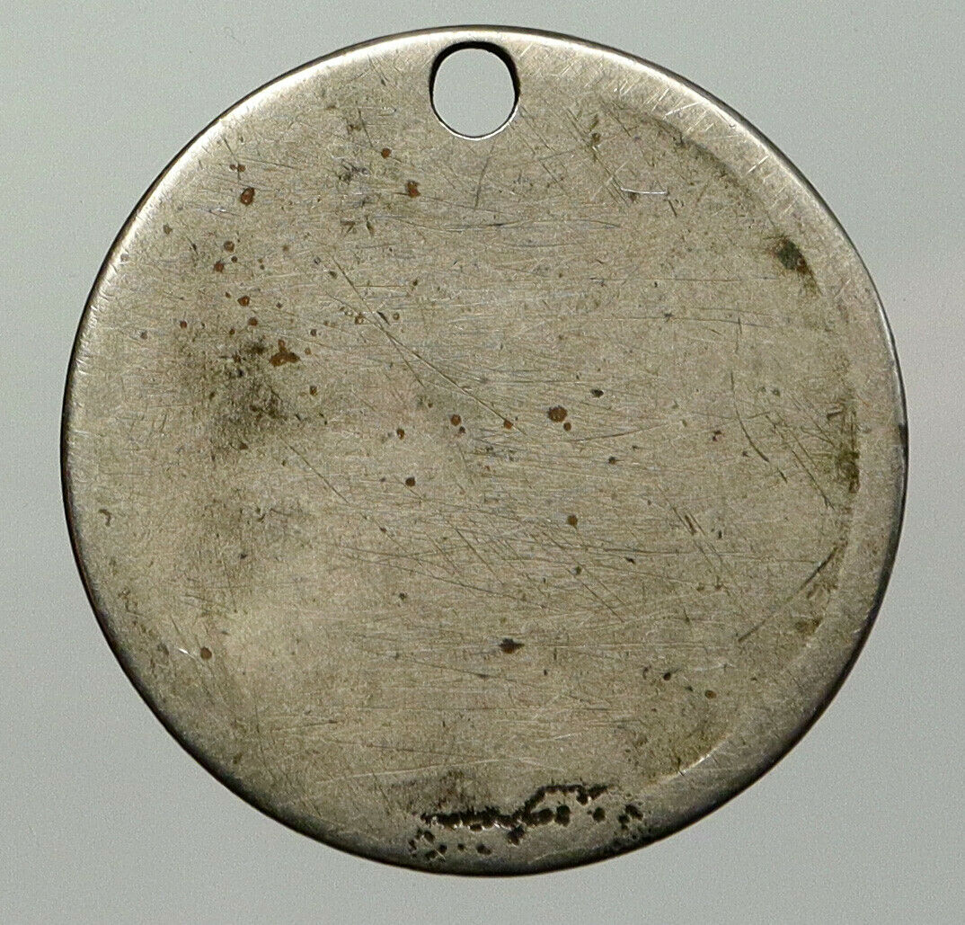 1860's USA CIVIL WAR Eagle Union Northern Army DOG TAG White Metal Medal i93049